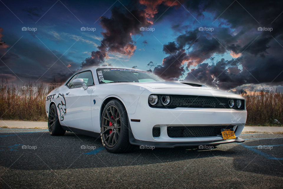 Hellcat under the sky