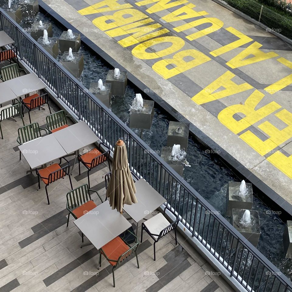 Calming atmosphere in the city