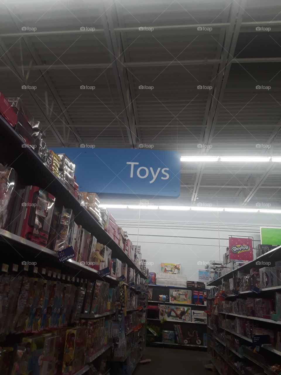 Wal-Mart toy sign