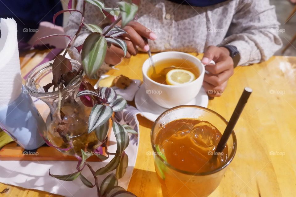 Perceft ice lemon tea