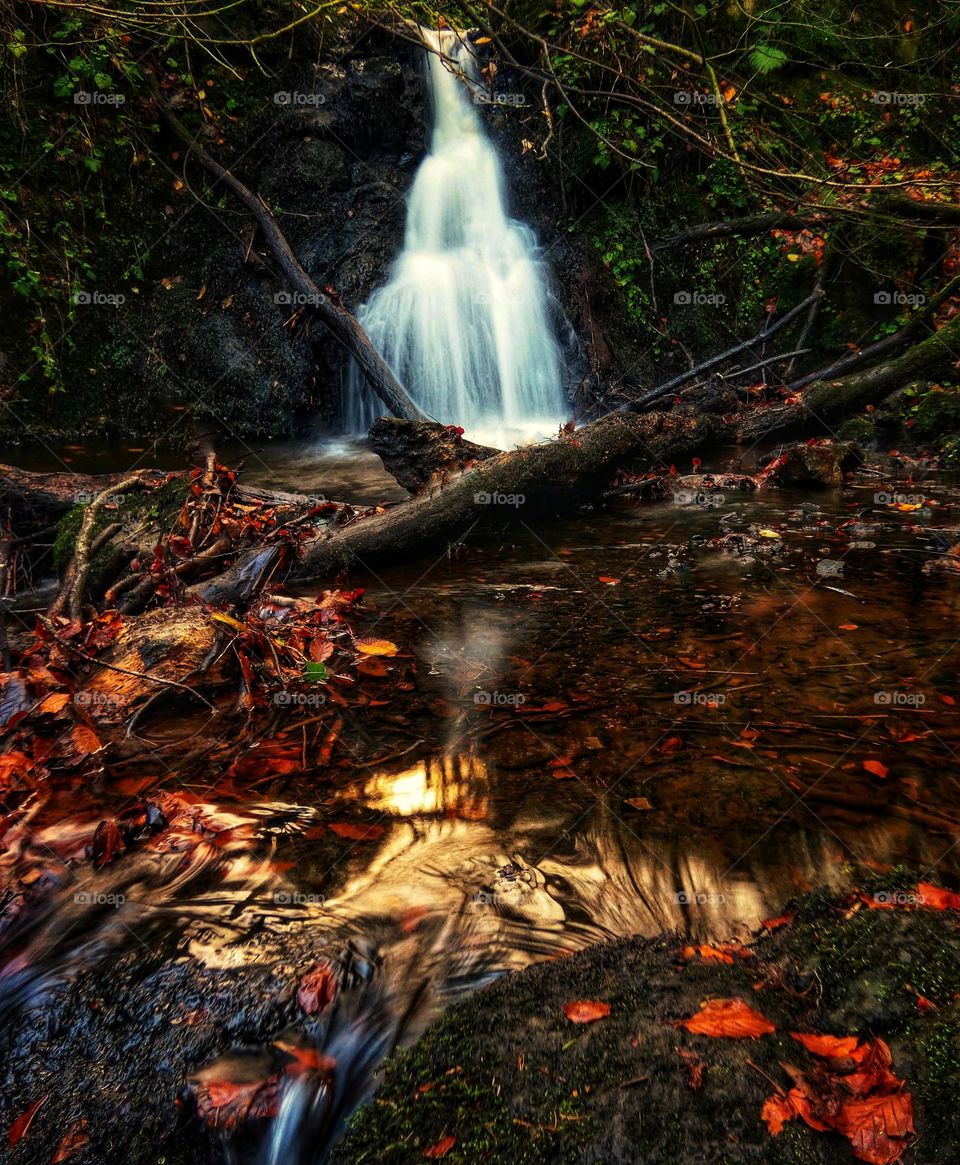 Autumn waterfall