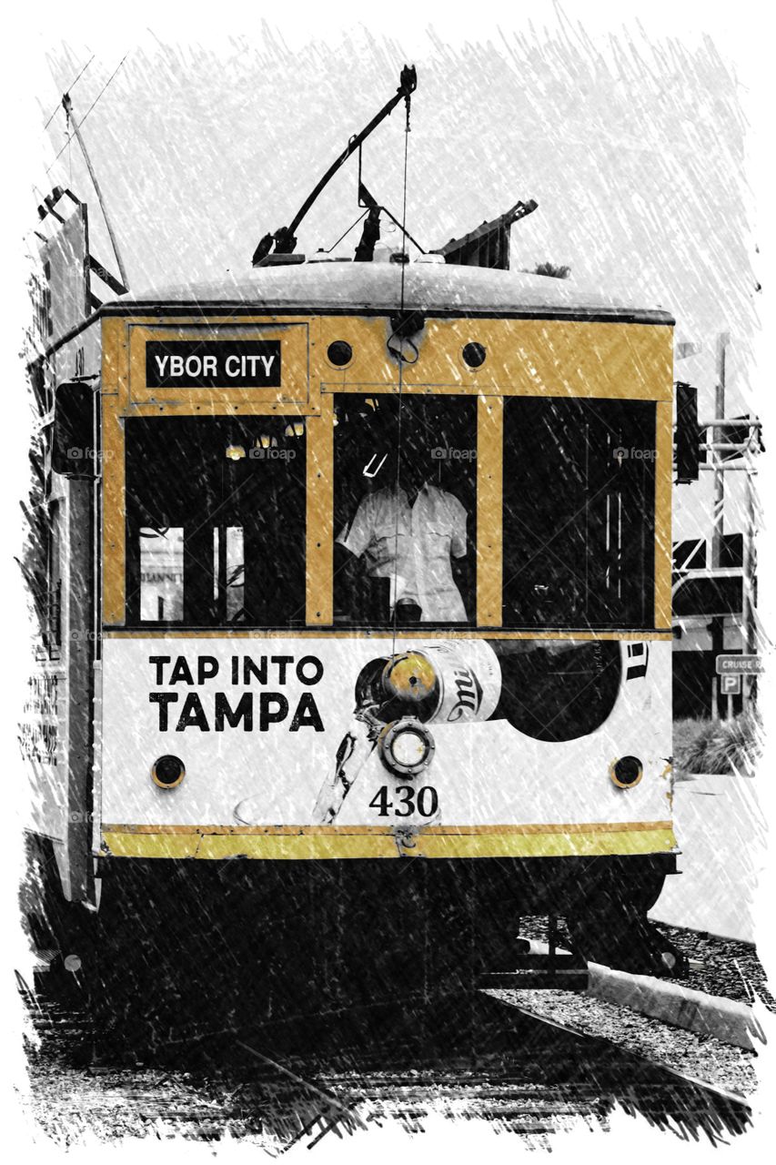 Tampa trolley sketch