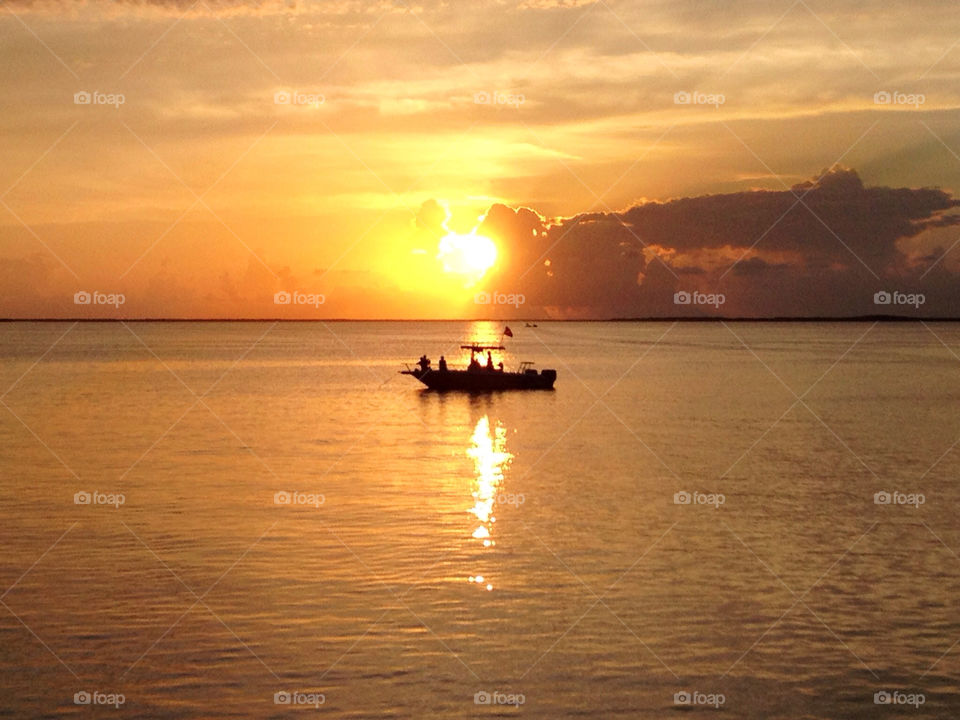 sunset boat life view by keysphotography