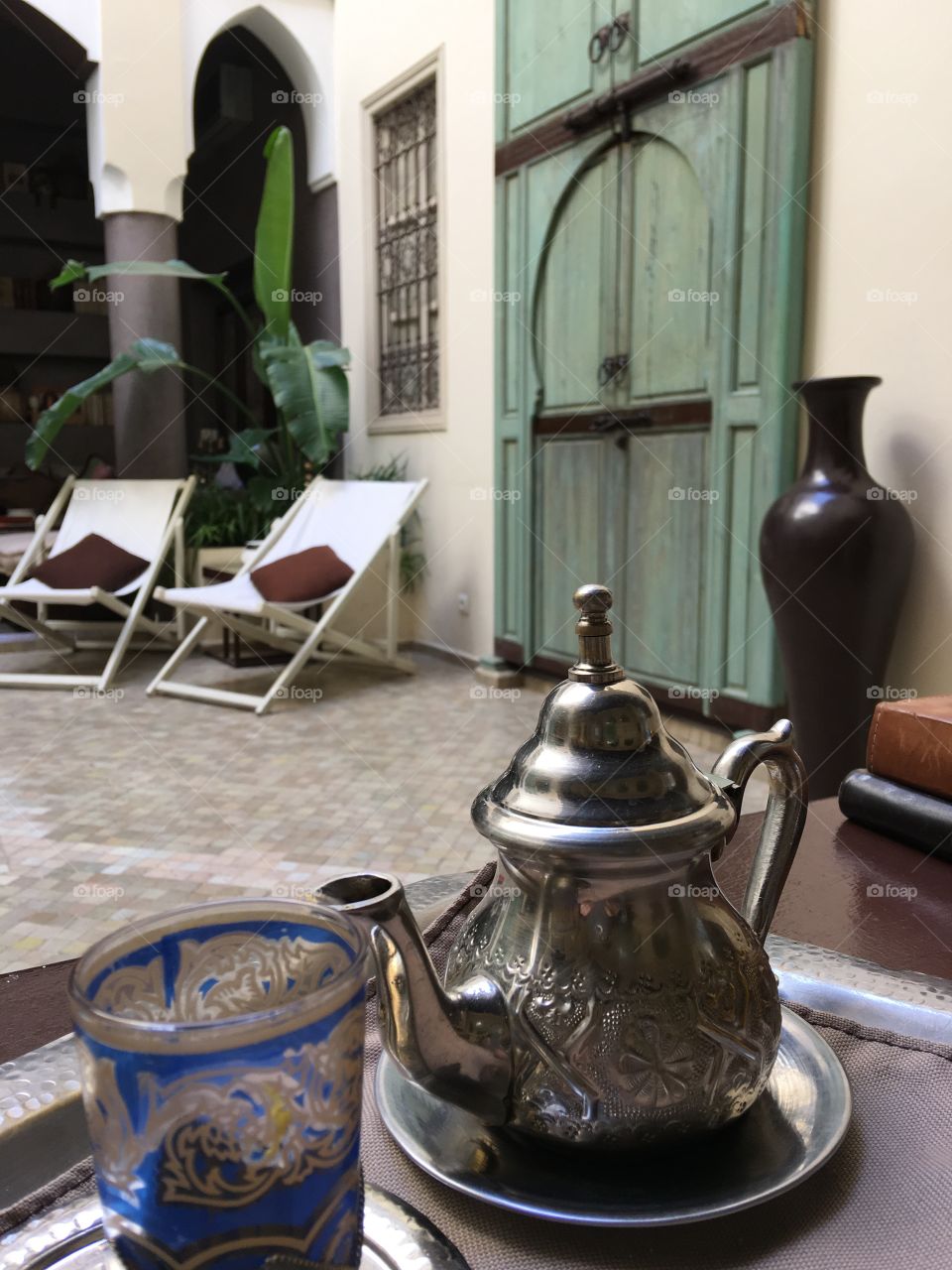 Lemon mint tea in Marrakech 