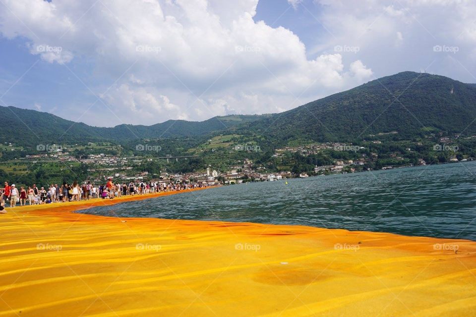 “The Floating Piers” Lake Iseo, Italy