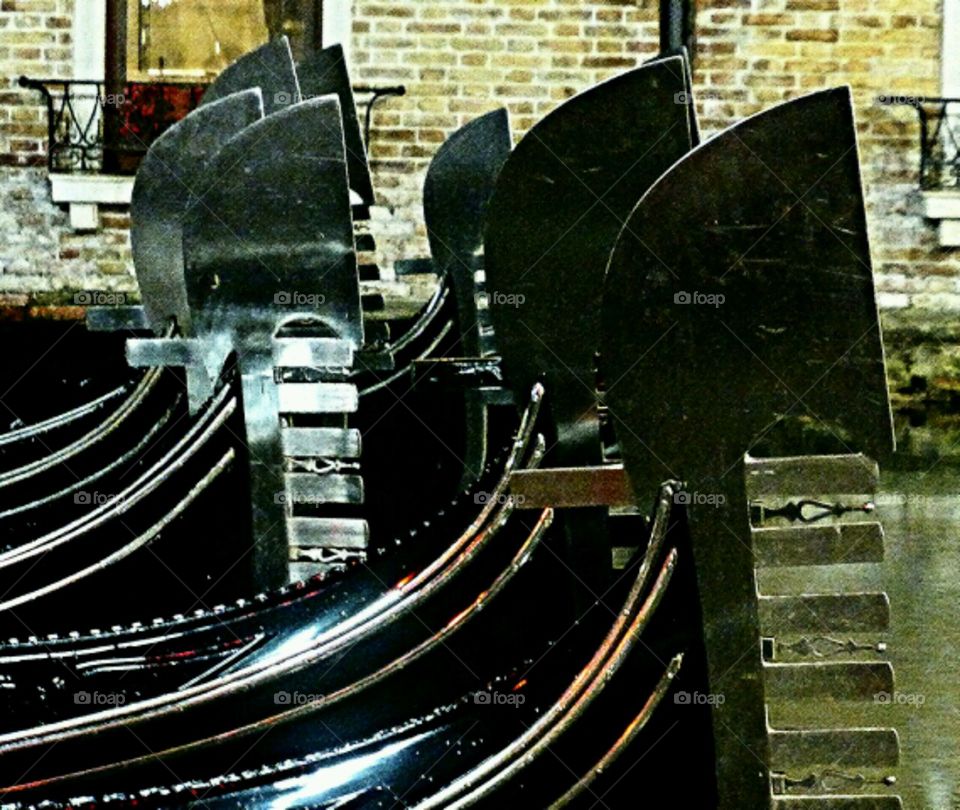 Gondolas in Venice