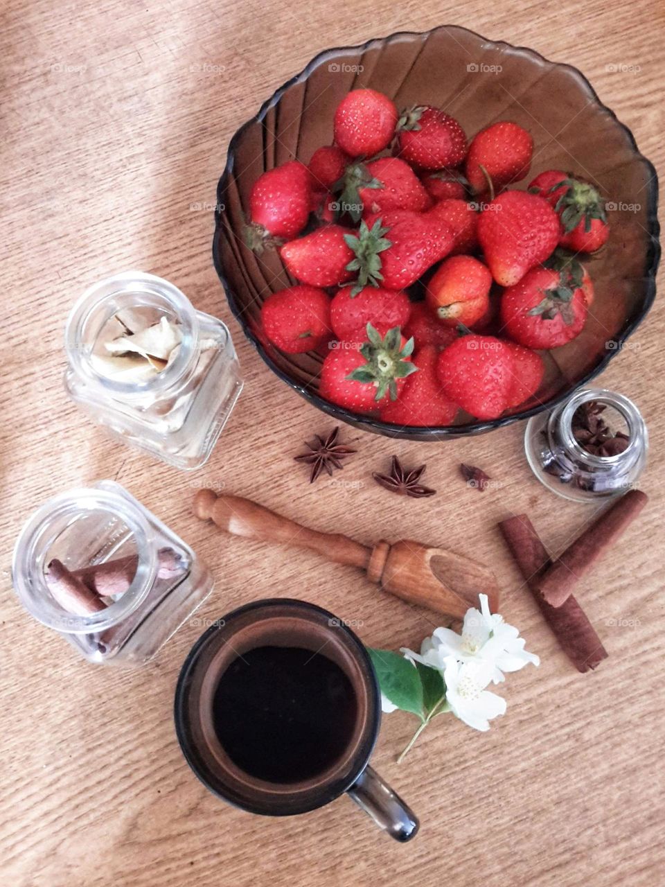 On the kitchen table