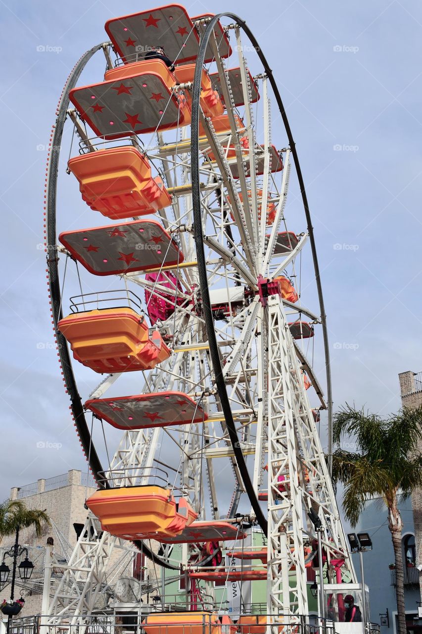 the big wheel seen from ground to up