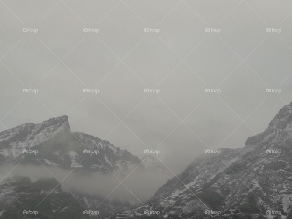 Foggy peak