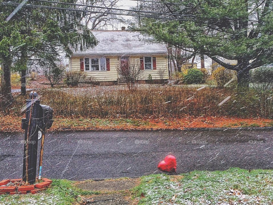 Bloody snowing again, balloon!