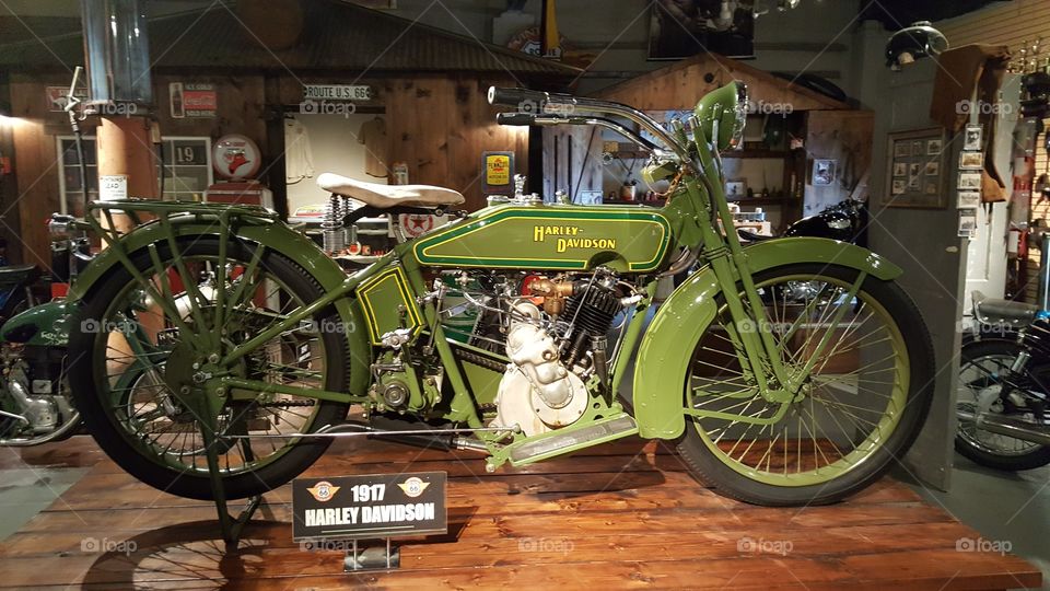 the old harley davidson