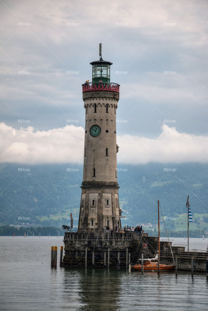 Light house in sea