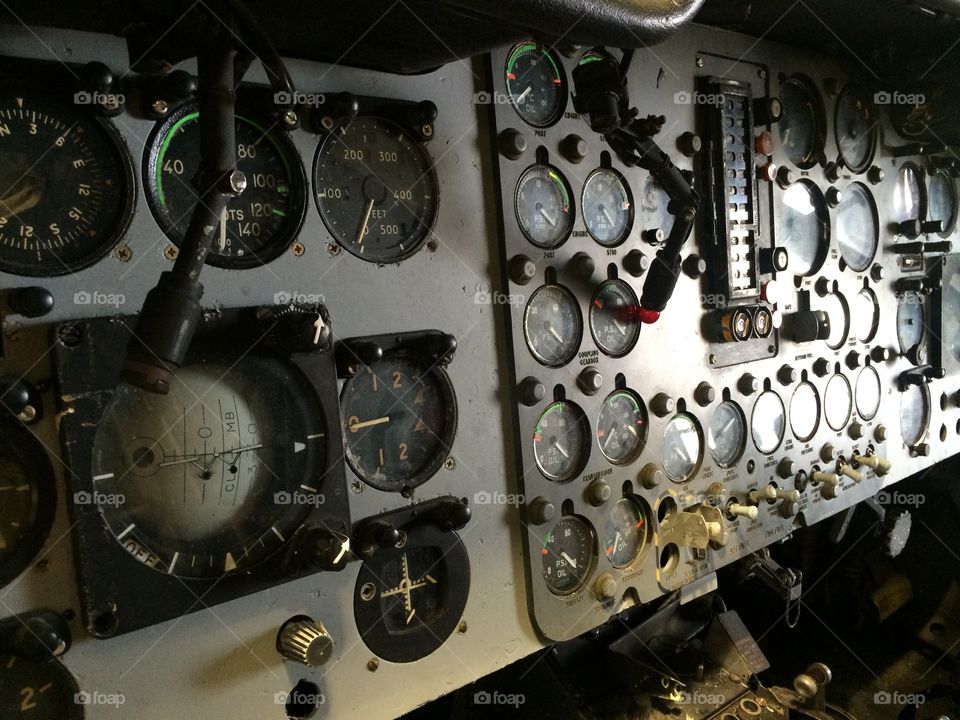 Helicopter dash board controls