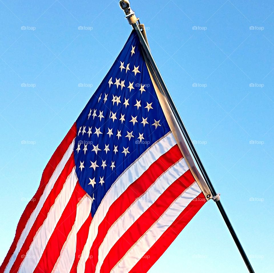 Old Glory. USA flag -- Stars And stripes