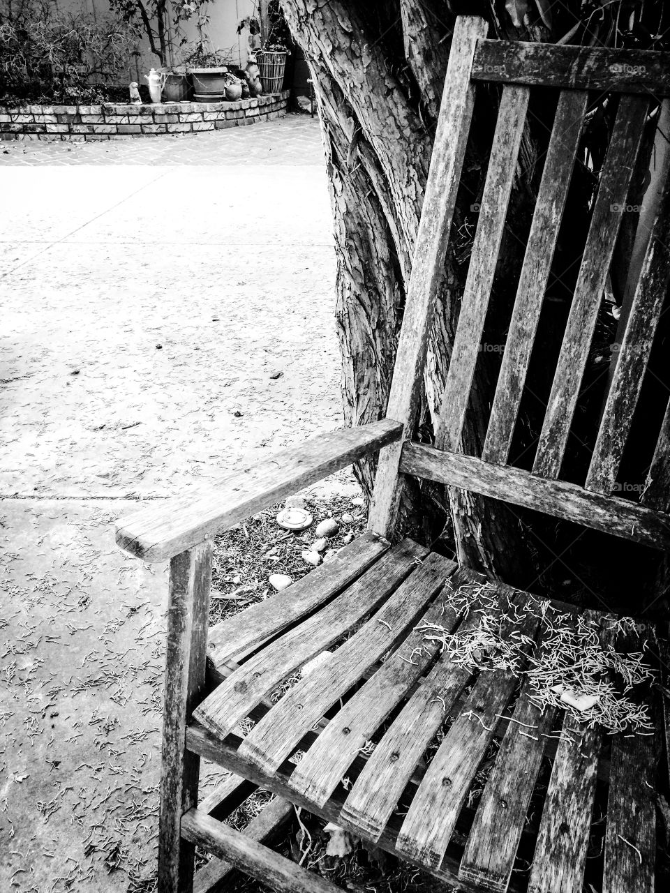 My old outdoor rocky chair 