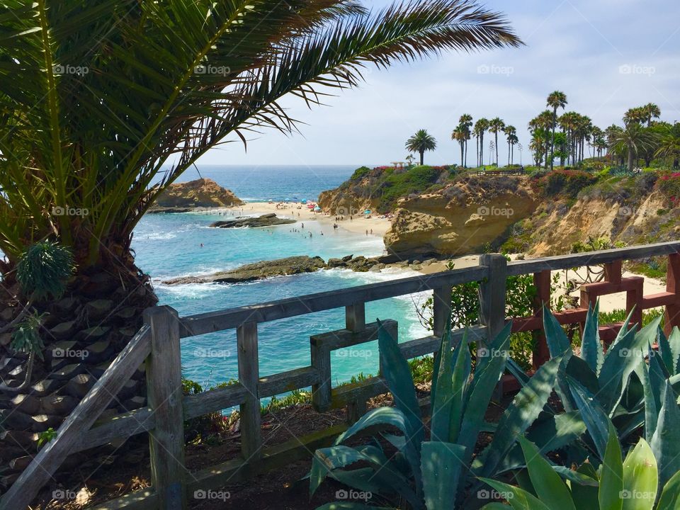 Beautiful coastline in Laguna Beach, California 