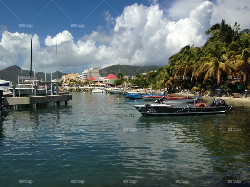 St Maarten harbor