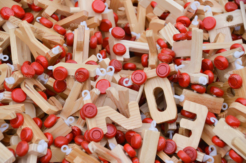 Letters On Wheels Toy