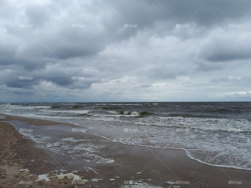 storm on the baltic