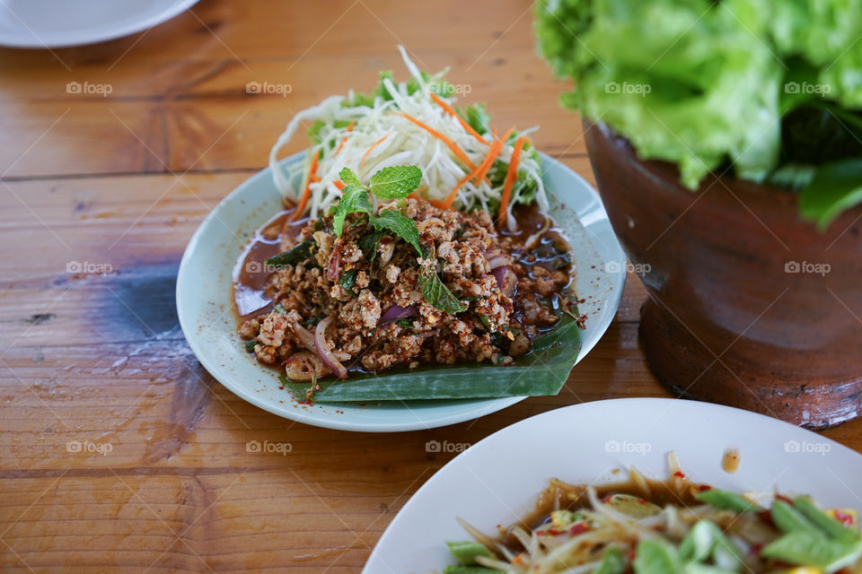 minced pork