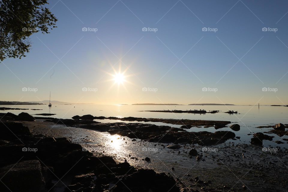 Sunrise on the beach 