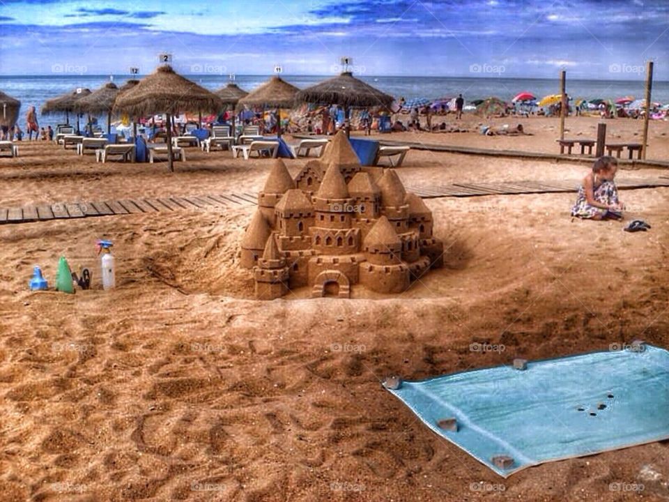 Gorgeous sand castle