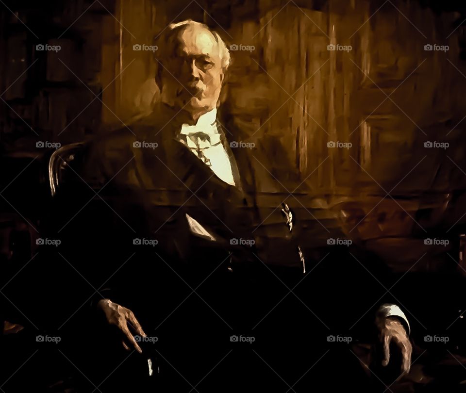 Detail of Painting of in Malmo City Hall