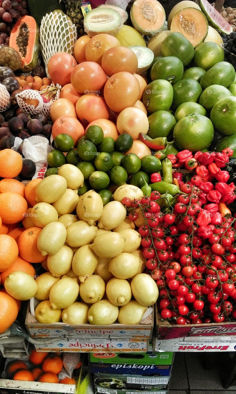 Fruit and vegetable market. Fruit and vegetable market