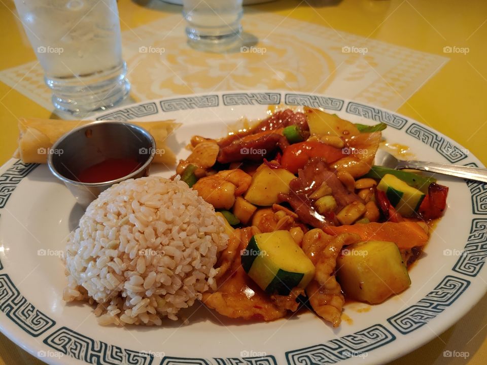 silver pond kung pao triple delight