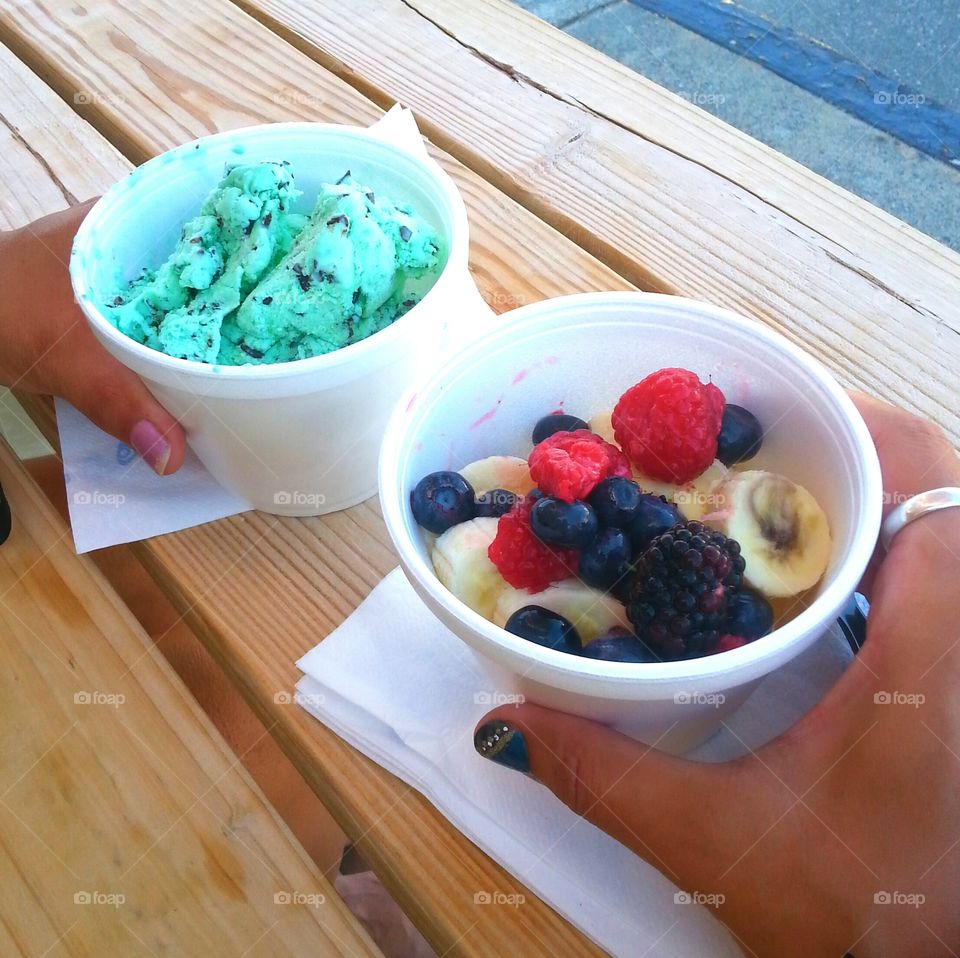Bowl, Healthy, Fruit, Wooden, Food