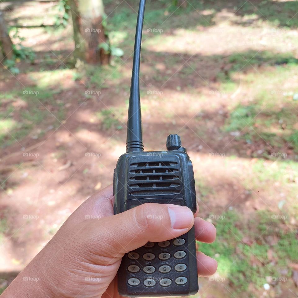 handy talky, a communication tool commonly used for security and other communication needs