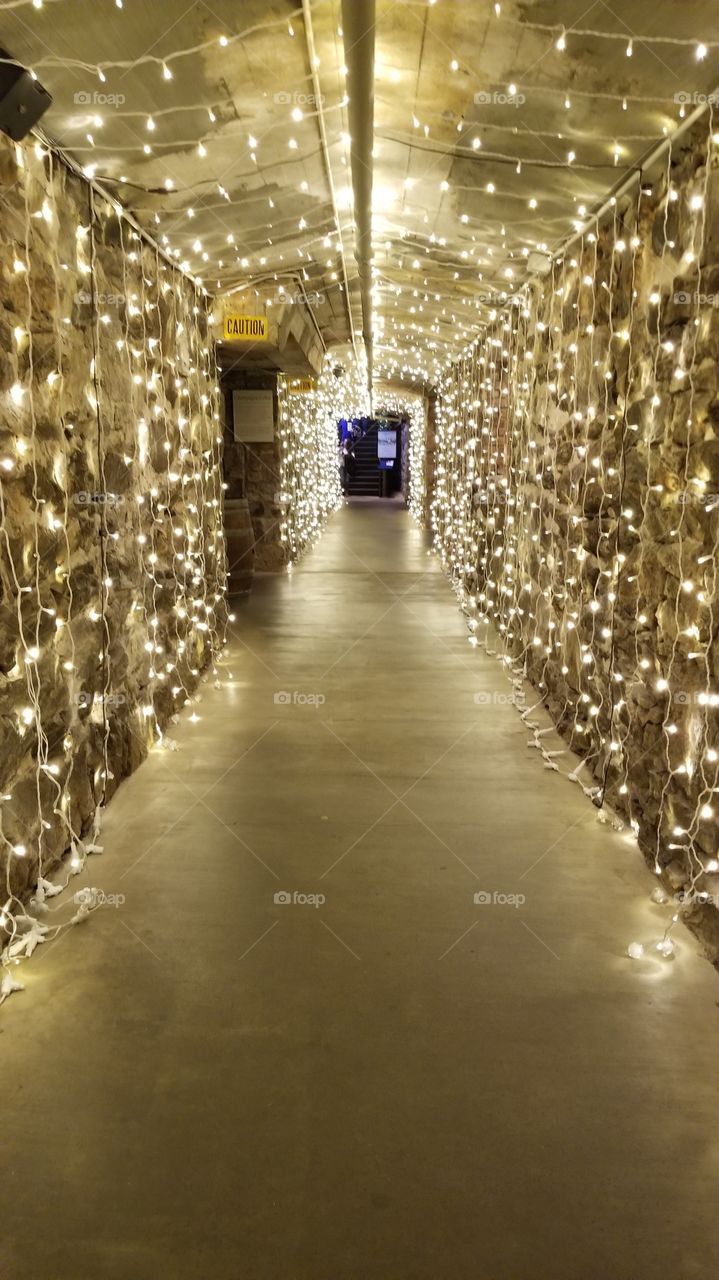 Hallway of lights