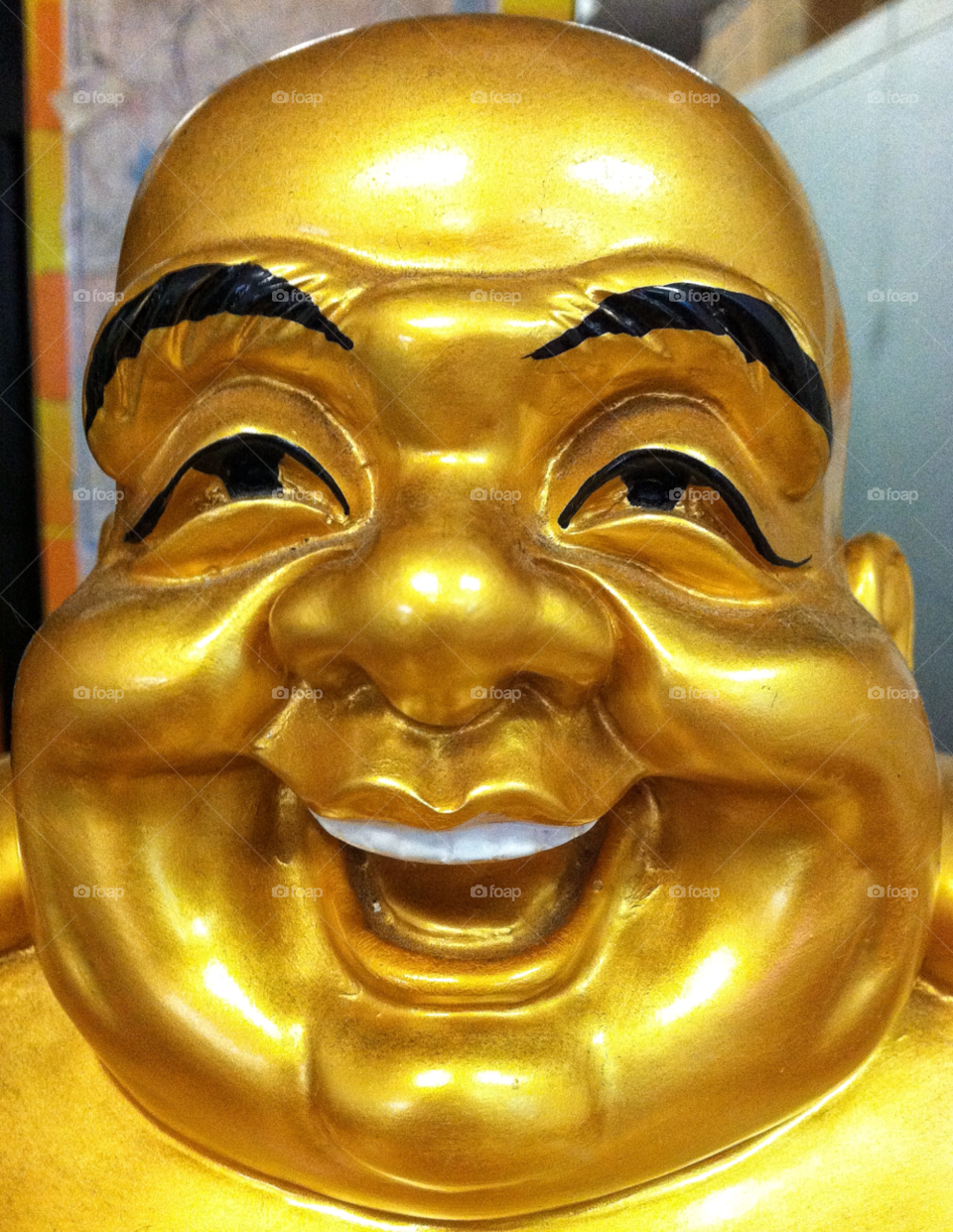 chinese buddha hold good luck by delvec