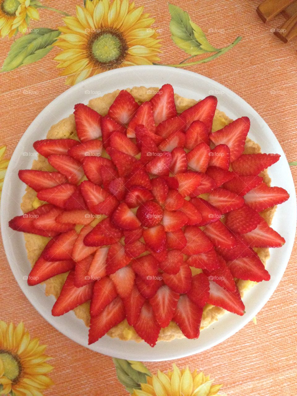Strawberries cake 