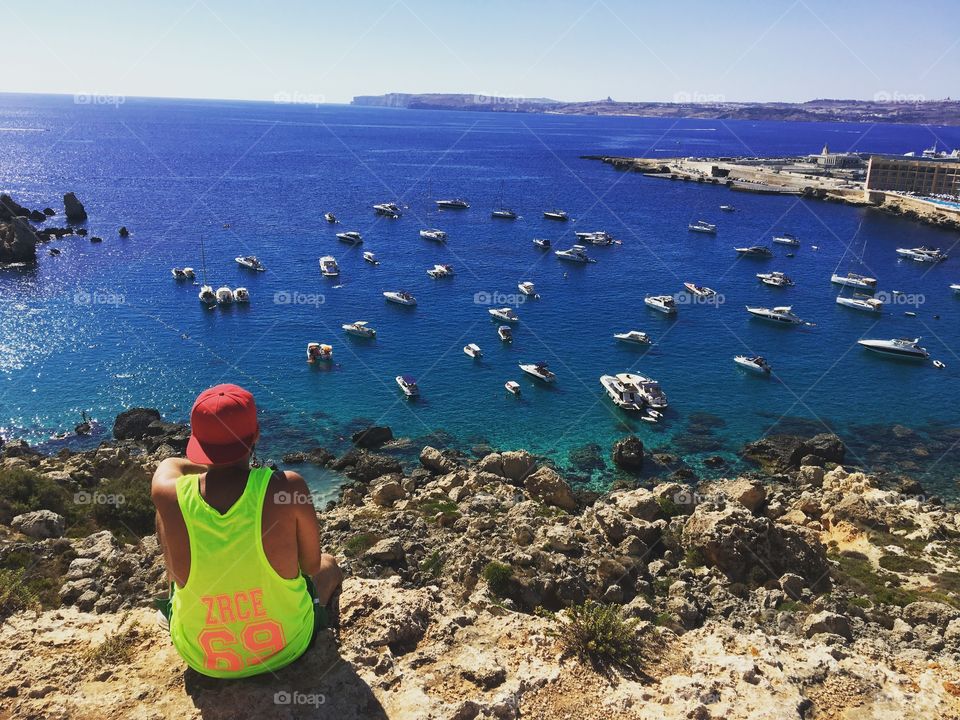 The horizon of Paradise Beach 