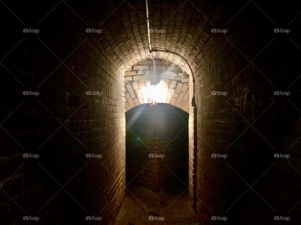 Light at end of tunnel leads to two darker tunnels