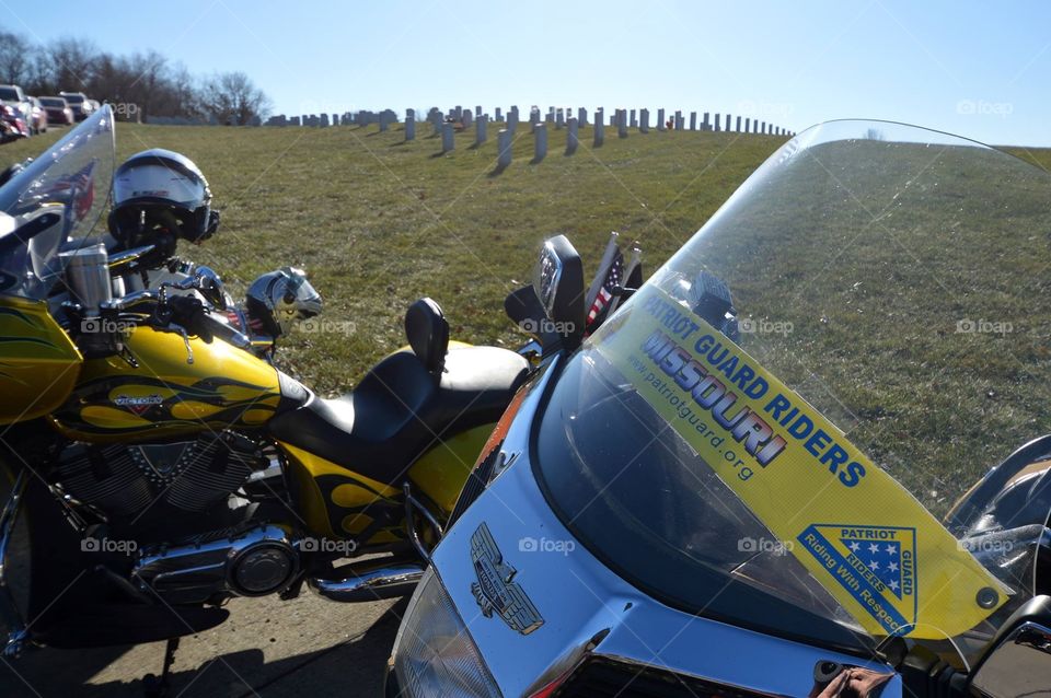 The Patriot Guard Riders is a 100 percent volunteer, federally registered 501(c)3 non-profit organization which ensures dignity and respect at memorial services honoring fallen military heroes, first responders and honorably discharged veterans.