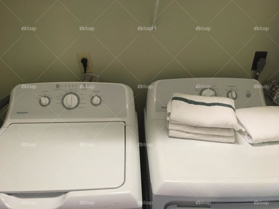 Washer and dryer closet 