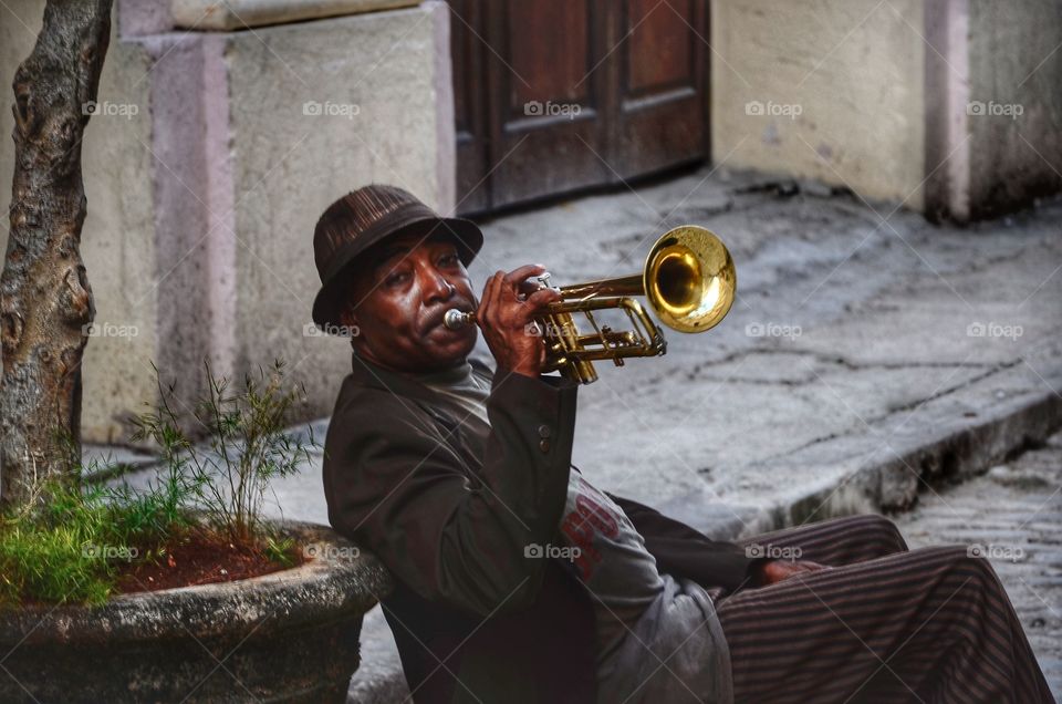 Trumpet player