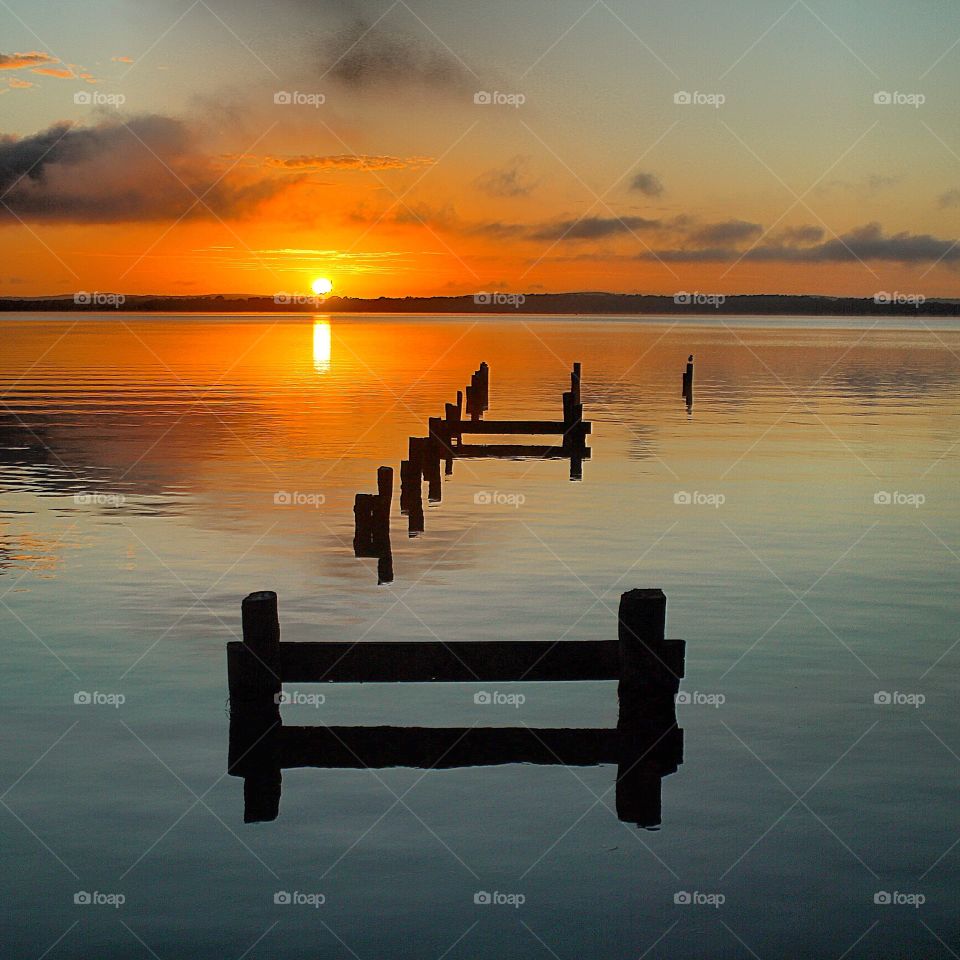 Sunrise on Lake Macquarie, NSW, Australia