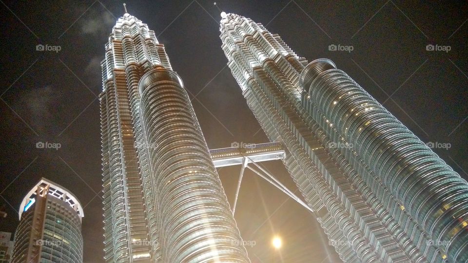 The KLCC Twin Tower Night before New Year
