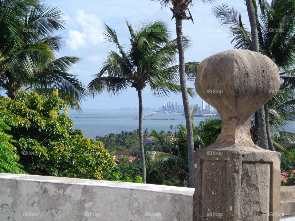 beautiful view of the historical center of Olinda Pernambuco