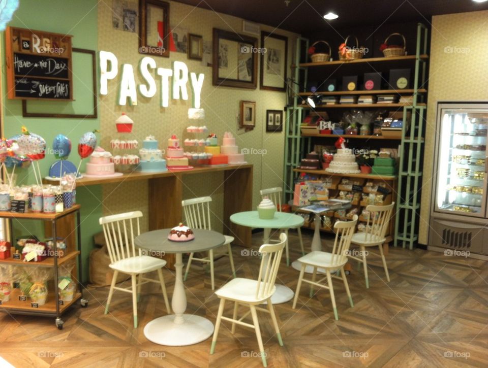 Vintage pastry shop