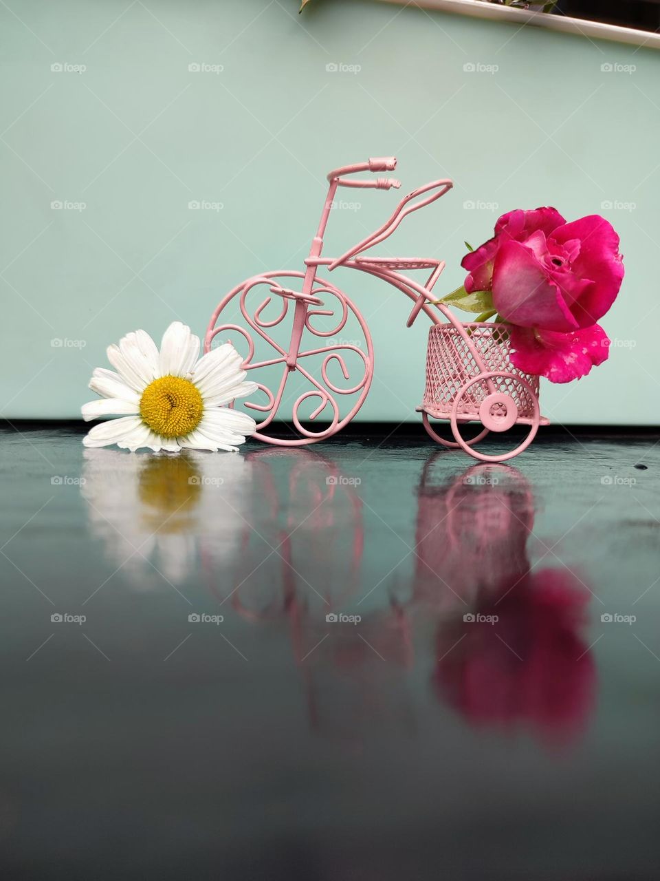 Tricycle with flowers