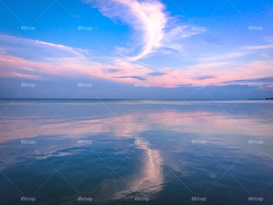 Clouds over lake erie on the Canada side