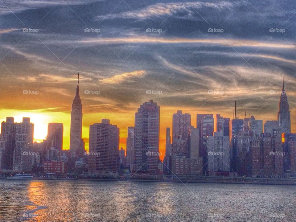 NY sunset