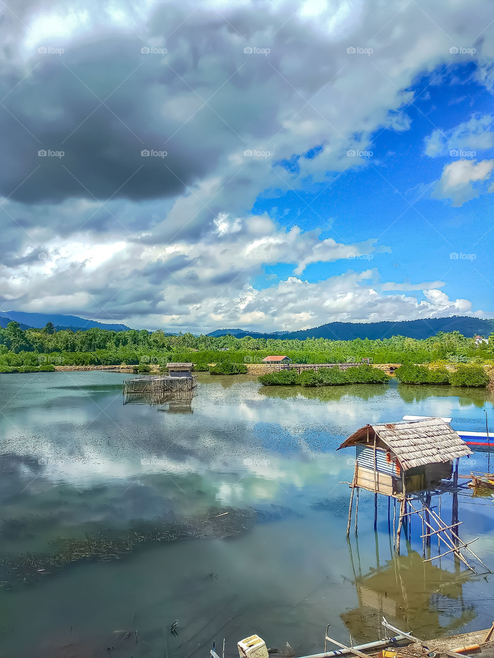 calm, peaceful and serene