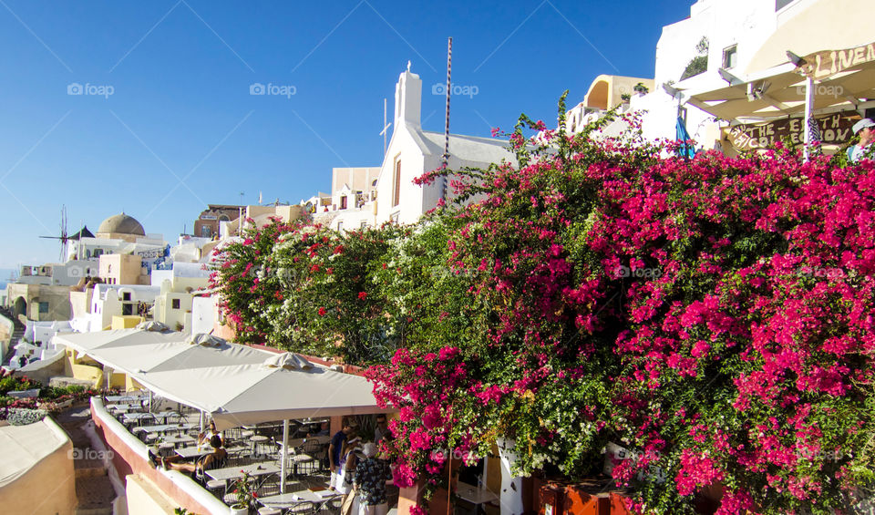 Oia on Santorini. 