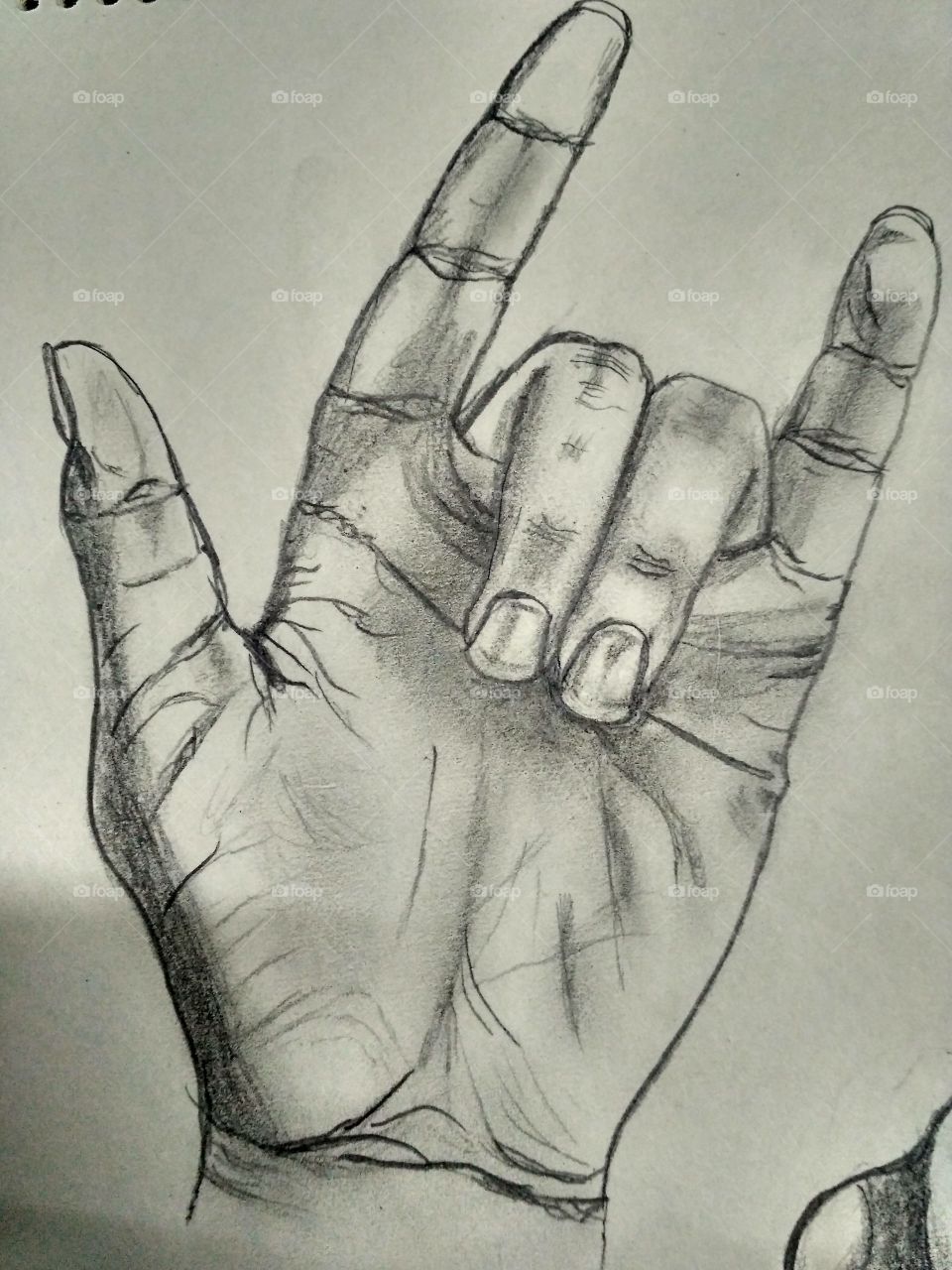 Hand gesture sketch