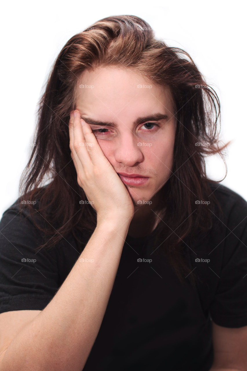 morning man tired stress by comonline